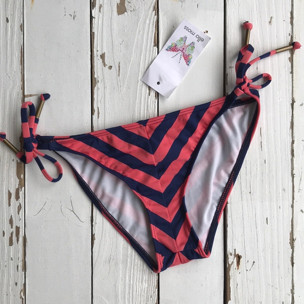 Ella Moss Chevron Stripe Bikini Bottom NWT